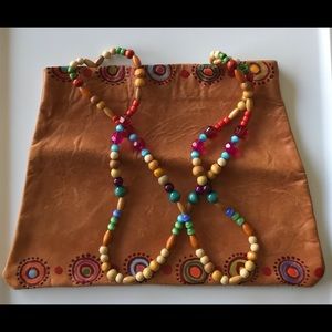 Leather colorful purse